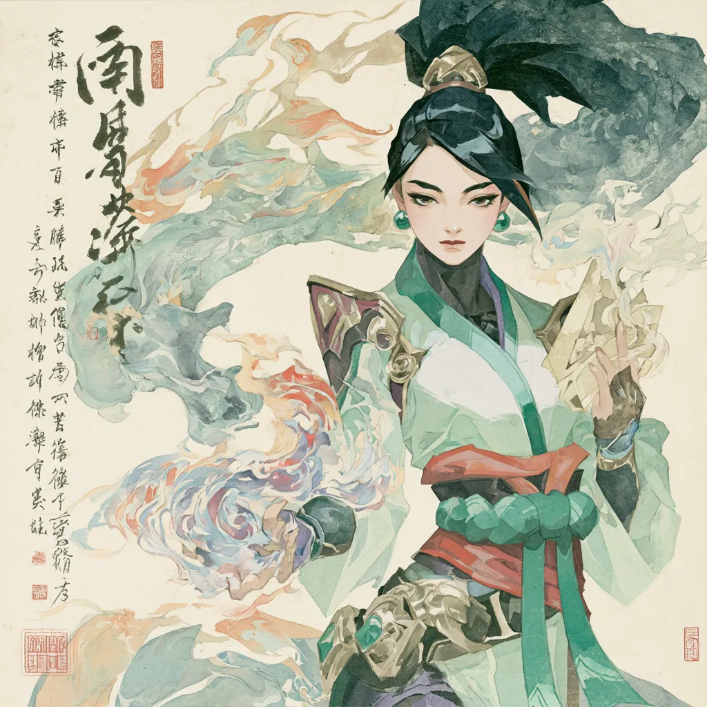 Ancient Chinese watercolor